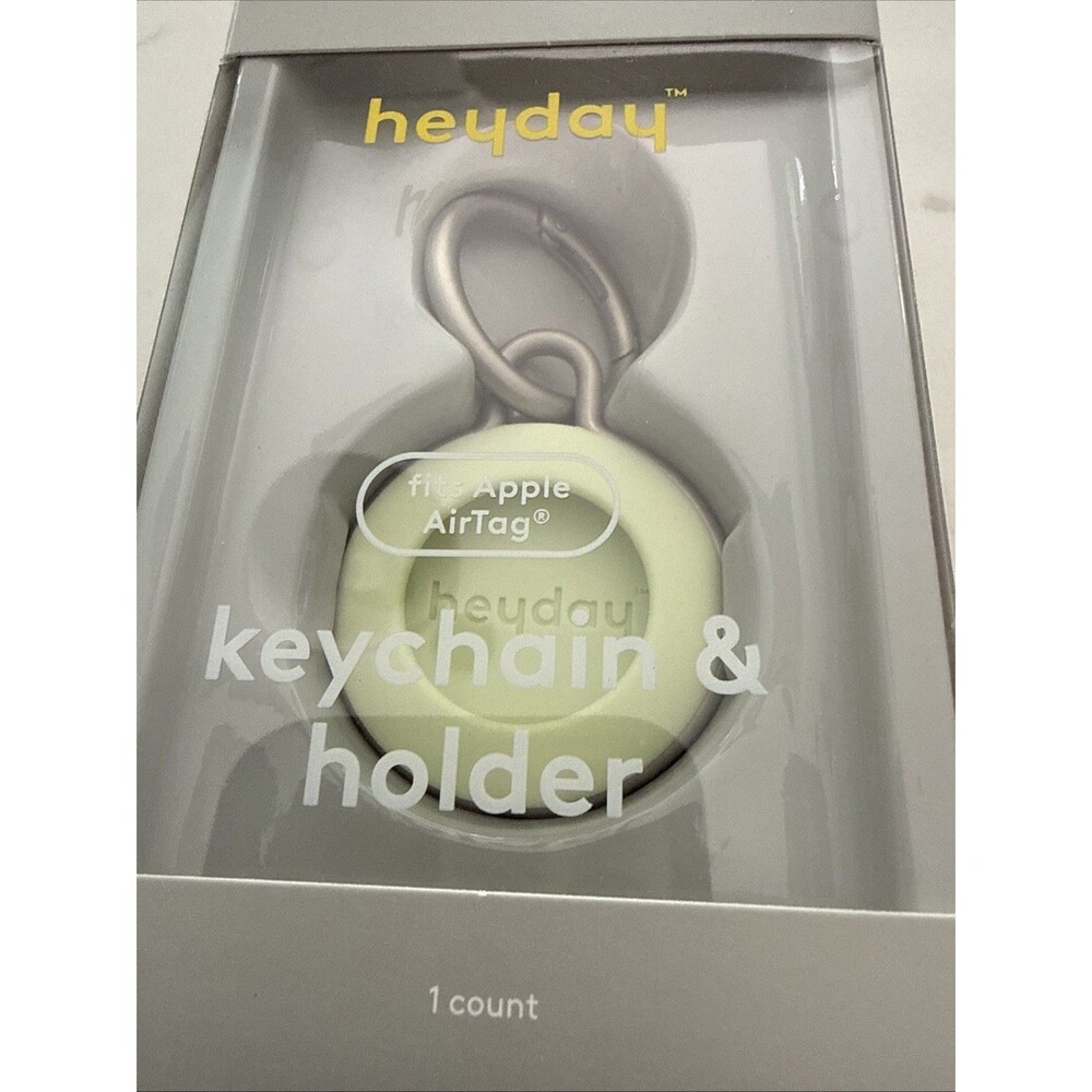 Heyday Silicone Apple Airtag Holder & Keychain - Matcha Green. New in Box